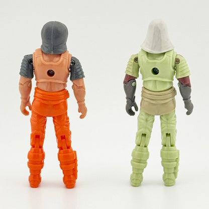 Two G.I. Joe Zartan Unpainted Preproduction Prototype figures 2004