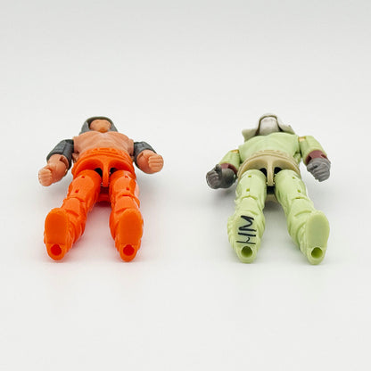 Two G.I. Joe Zartan Unpainted Preproduction Prototype figures 2004