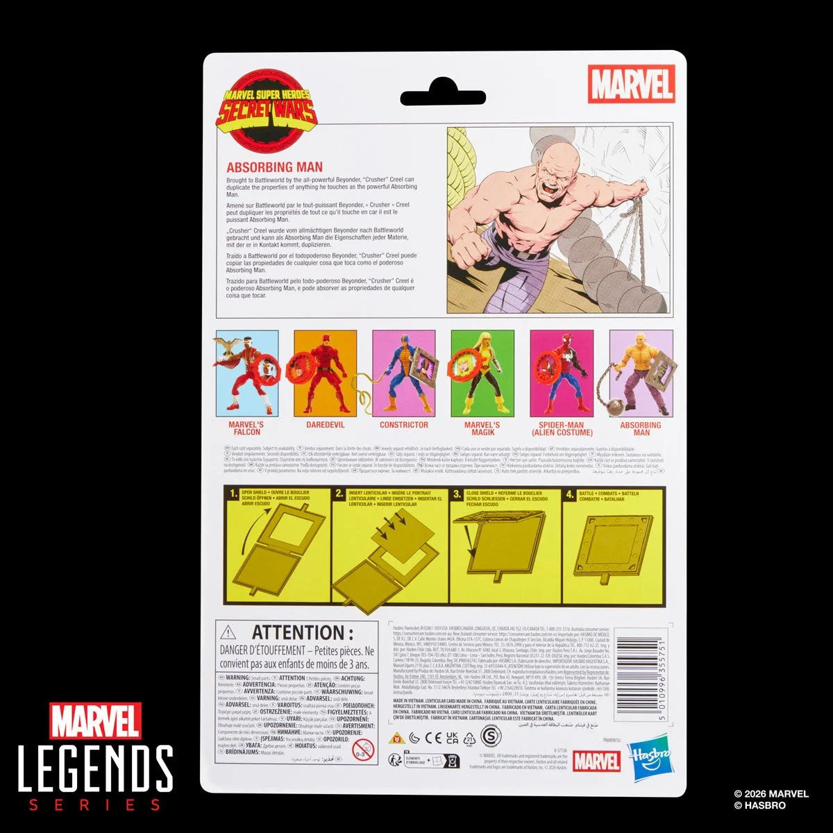 Marvel Legends Secret Wars Absorbing Man Retro Carded Action Figure