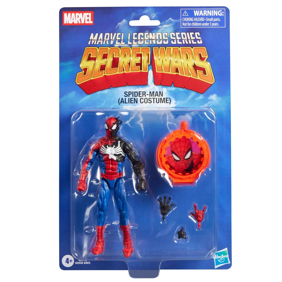 Marvel Legends Secret Wars Spider-Man Alien Costume Retro Carded Action Figure