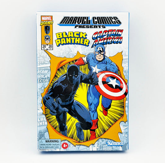 Marvel Legends Retro 3 3/4" Black Panther and Captain America Action Figures