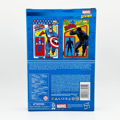 Marvel Legends Retro 3 3/4" Black Panther and Captain America Action Figures