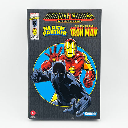 Marvel Legends Retro 3 3/4" Black Panther and Iron Man Action Figures