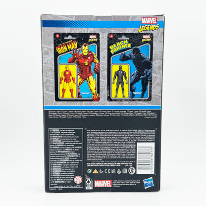 Marvel Legends Retro 3 3/4" Black Panther and Iron Man Action Figures