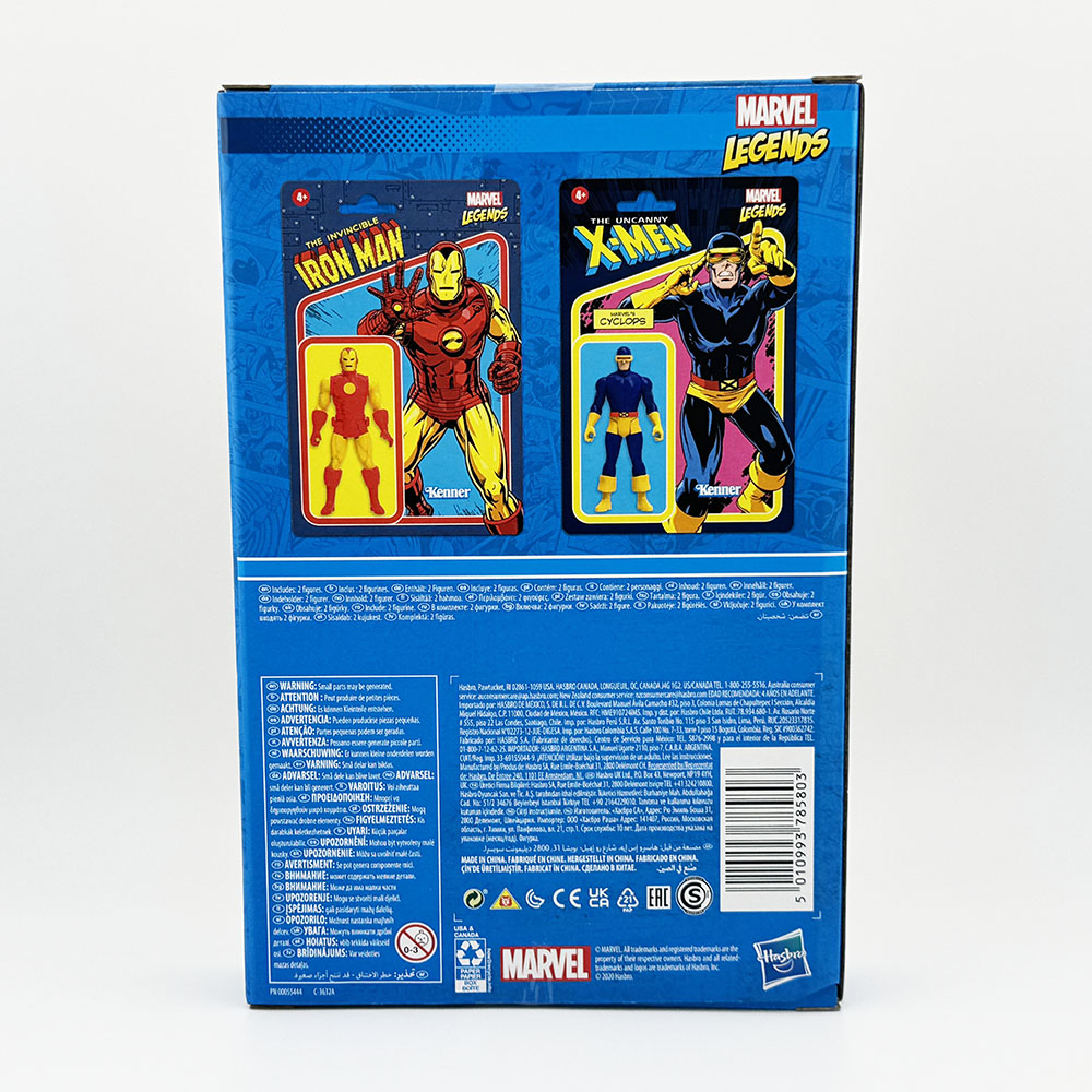 Marvel Legends Retro 3 3/4" Iron Man and Cyclops Action Figures