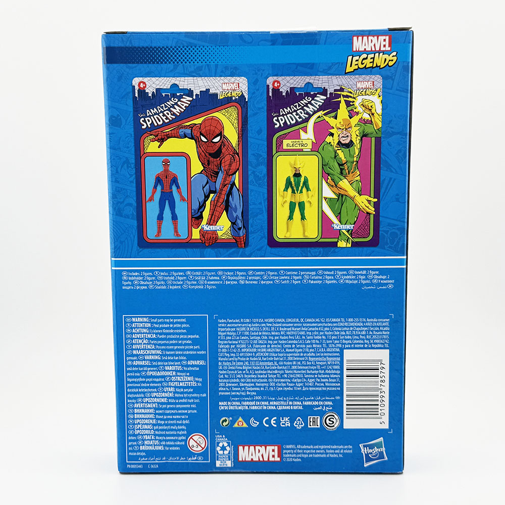 Marvel Legends Retro 3 3/4" Spider-Man and Electro Action Figures