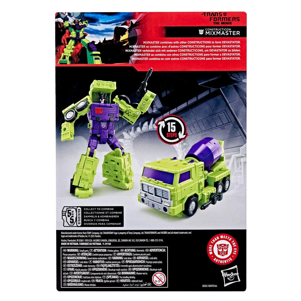Transformers Studio Series 86 Constructicon Mixmaster The Movie Action Figure