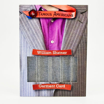Historic Autographs Famous Americans William Shatner Garment Card