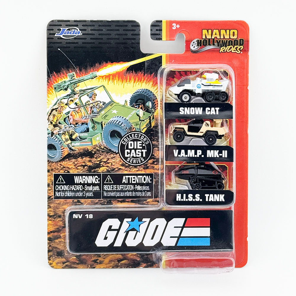 Jada G.I. Joe Nano Hollywood Rides Snow Cat VAMP MK II HISS Tank Die-Cast Vehicles
