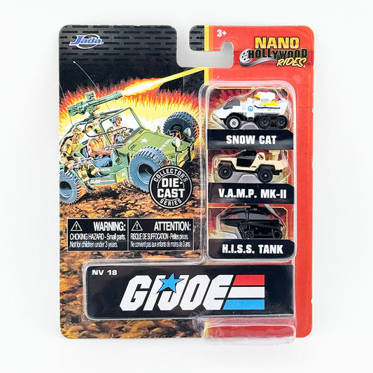Jada G.I. Joe Nano Hollywood Rides Snow Cat VAMP MK II HISS Tank Die-Cast Vehicles