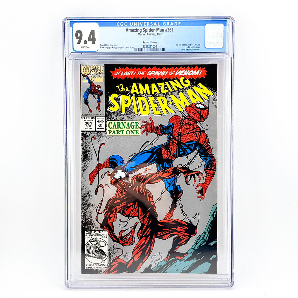 Marvel The Amazing Spider-Man Comic Book Issue 361 2nd Printing GCG 9.4