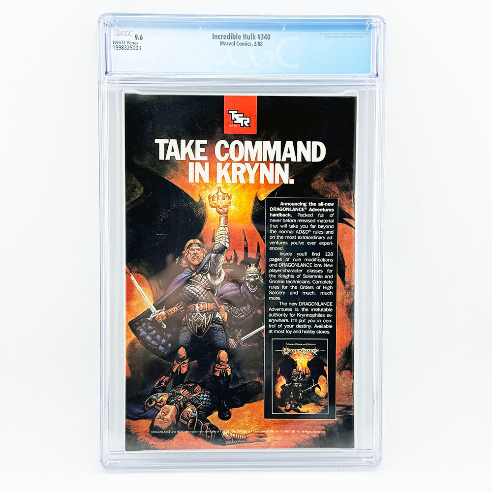 Marvel The Incredible Hulk Comic Book Issue 340 GCG 9.6