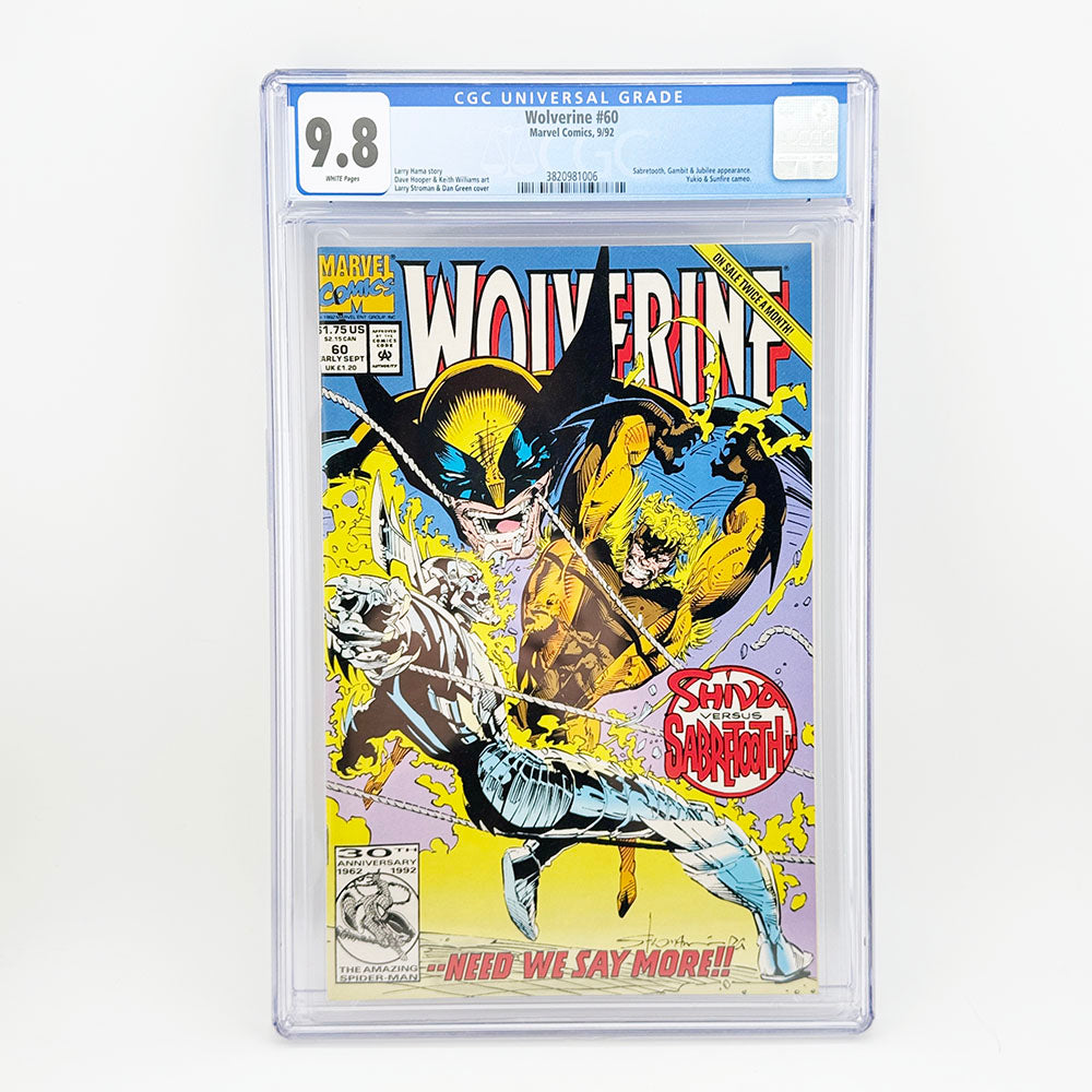 Marvel Wolverine Comic Book Issue 60 GCG 9.8