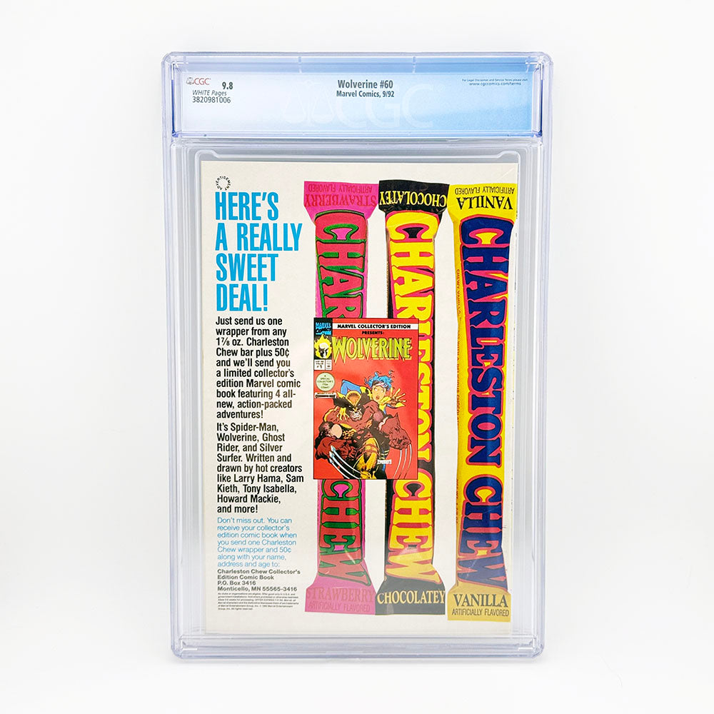 Marvel Wolverine Comic Book Issue 60 GCG 9.8