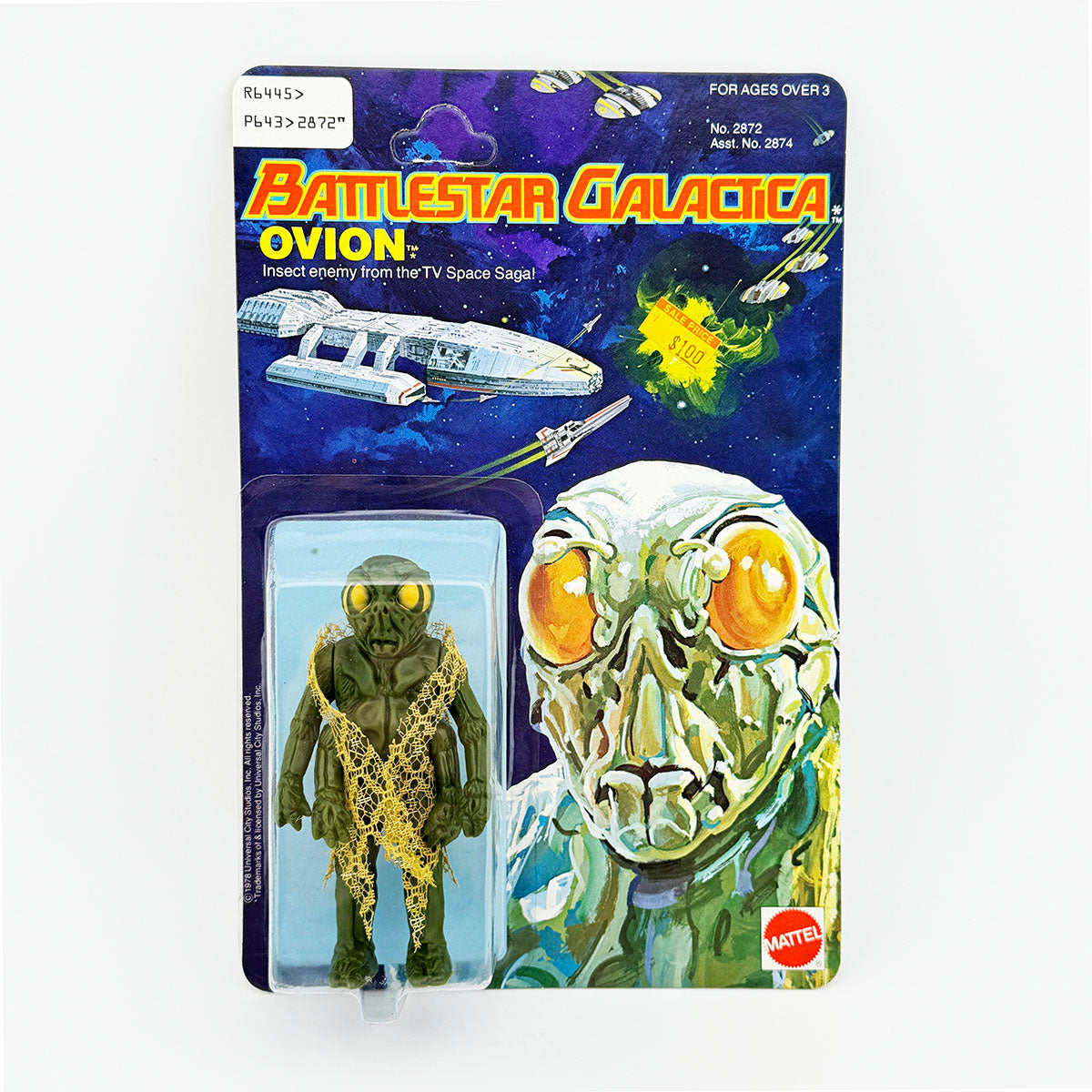 Mattel Battlestar Galactica Ovion 3 3/4" Carded Action Figure