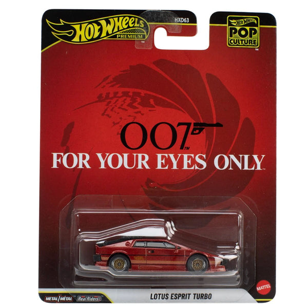 Hot Wheels Pop Culture 007 James Bond For Your Eyes Only 1984 Lotus Esprit Turbo Diecast Carded Vehicle