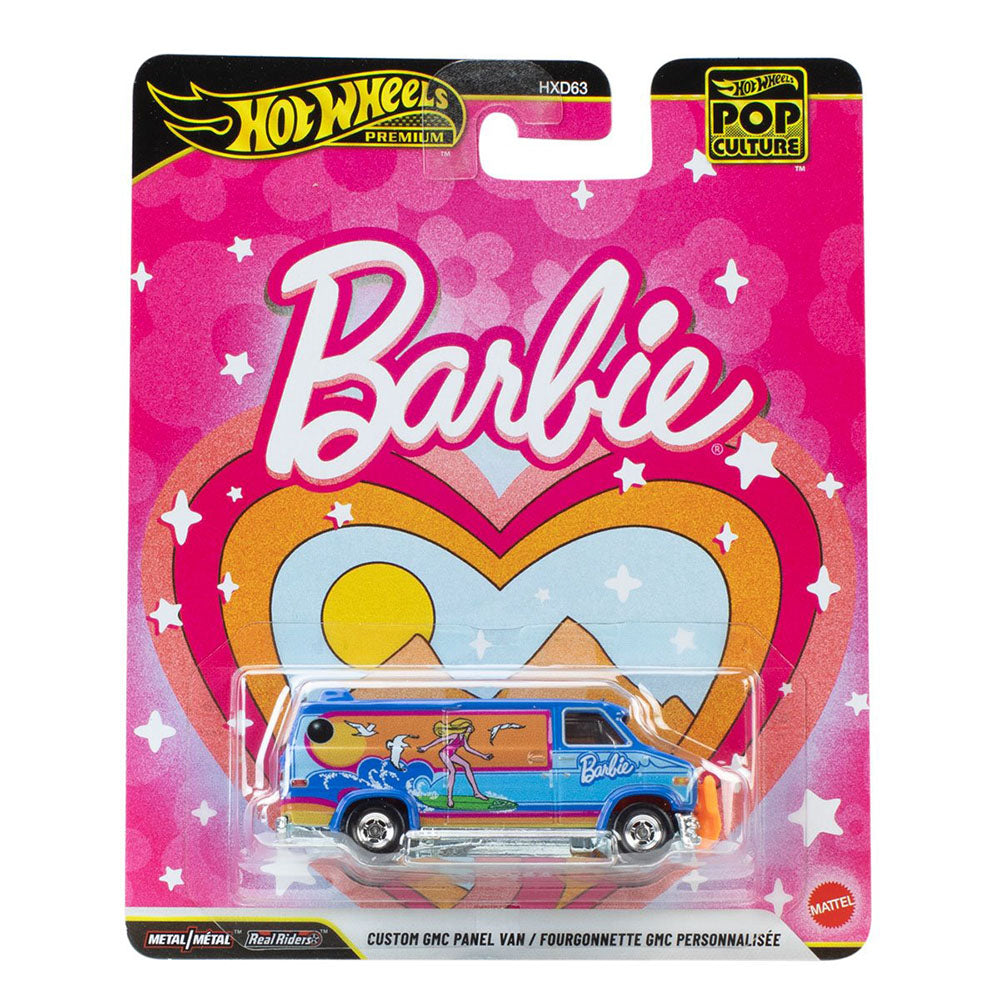 Hot Wheels Pop Culture Barbie GMC Panel Van Diecast Carded Vehicle