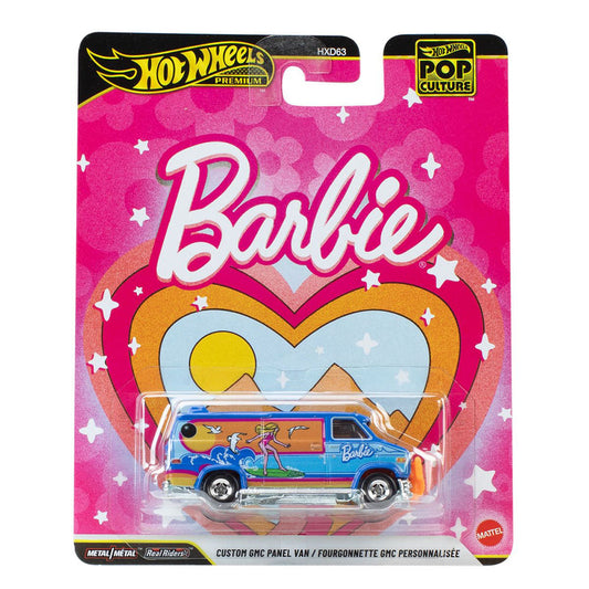 Hot Wheels Pop Culture Barbie GMC Panel Van Diecast Carded Vehicle