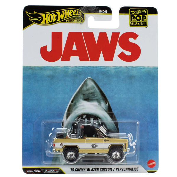 Hot Wheels Pop Culture Jaws Chief Brody's Chevrolet Blazer Custom Diecast Carded Vehicle