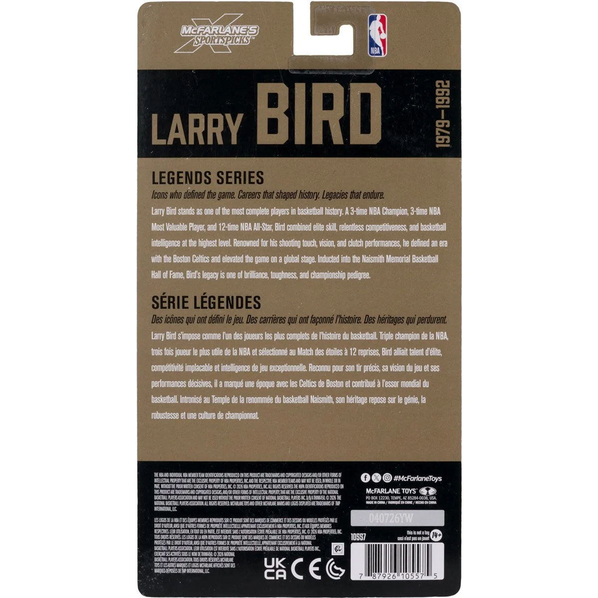 McFarlane SportsPicks Legends Larry Bird Boston Celtics NBA 6-Inch Action Figure