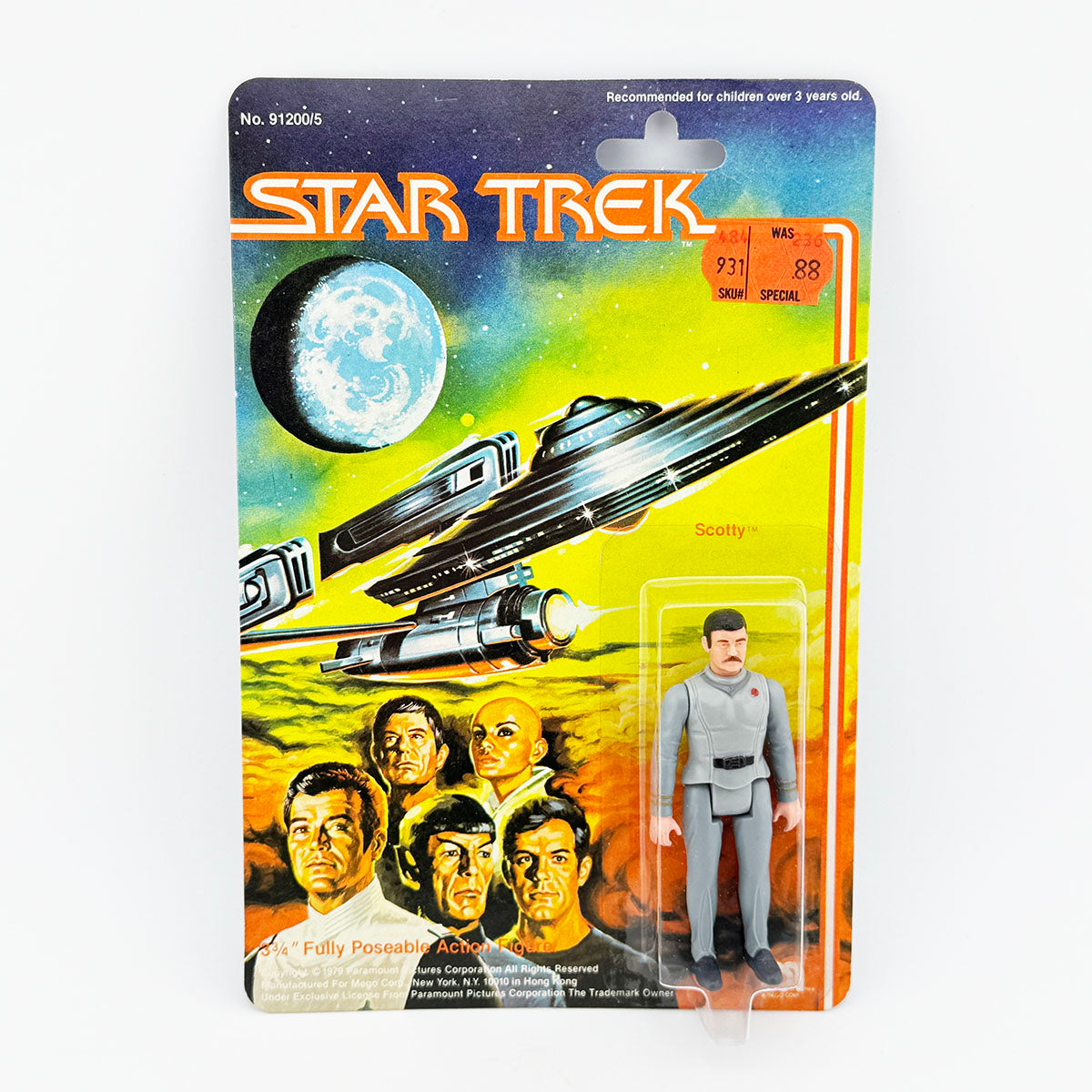 Mego Star Trek: The Motion Picture Scotty Carded Action Figure