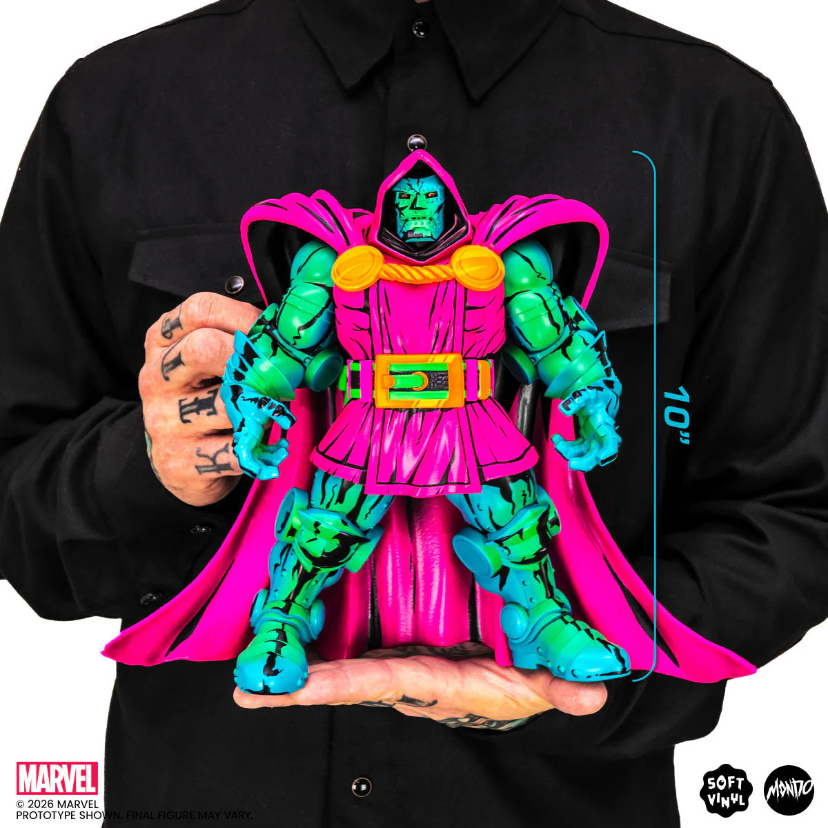 Mondo Marvel Doctor Doom Soft Vinyl Figure Psychedelic Variant