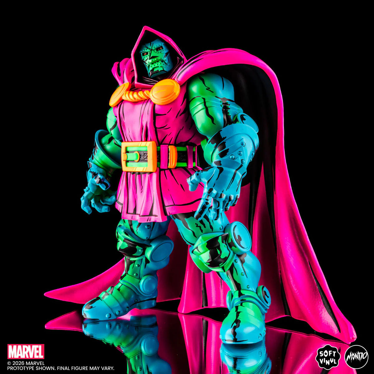 Mondo Marvel Doctor Doom Soft Vinyl Figure Psychedelic Variant