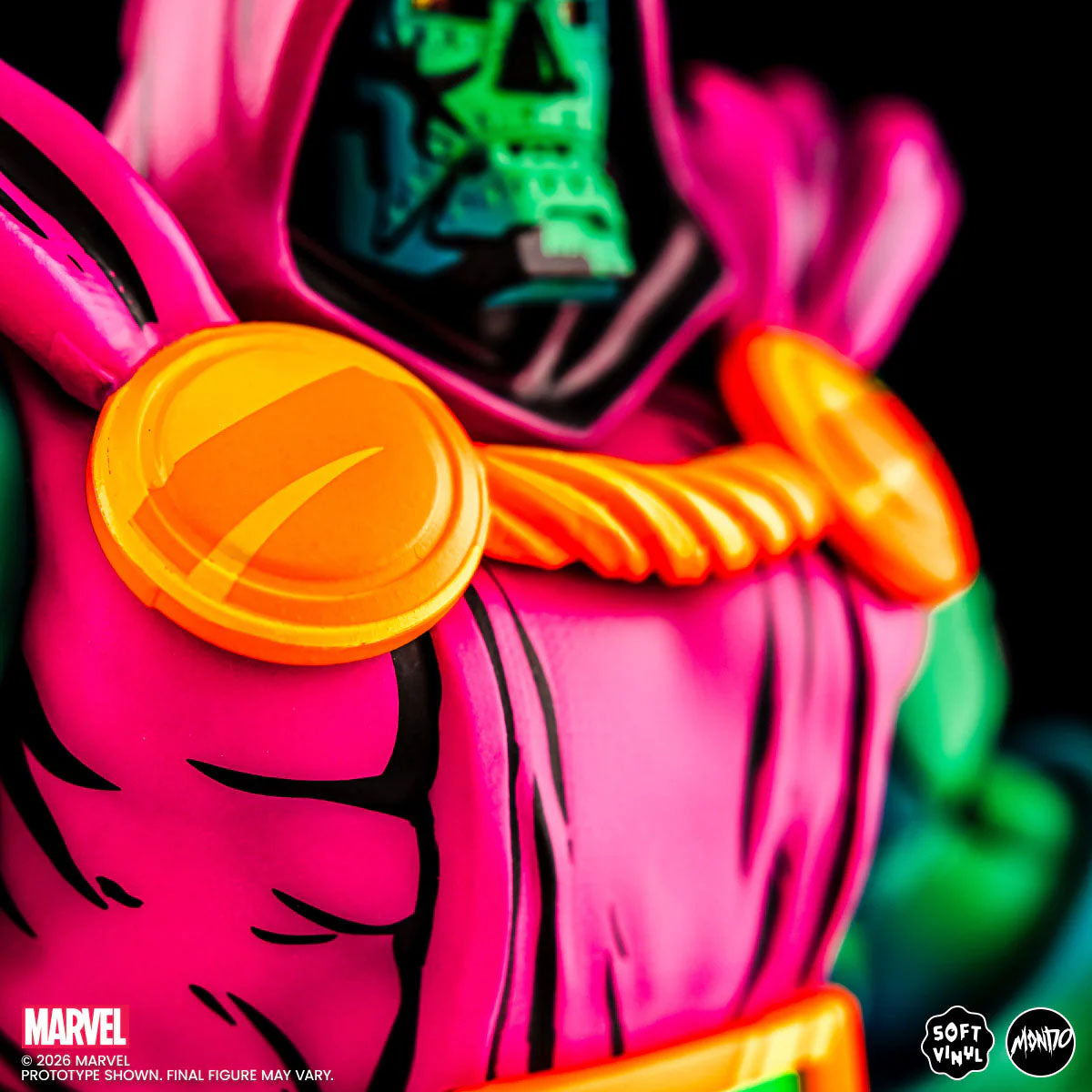 Mondo Marvel Doctor Doom Soft Vinyl Figure Psychedelic Variant