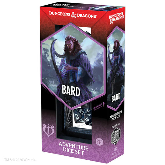 Sirius Dungeons & Dragons Adventure Dice - Bard: Blue / Black Dice