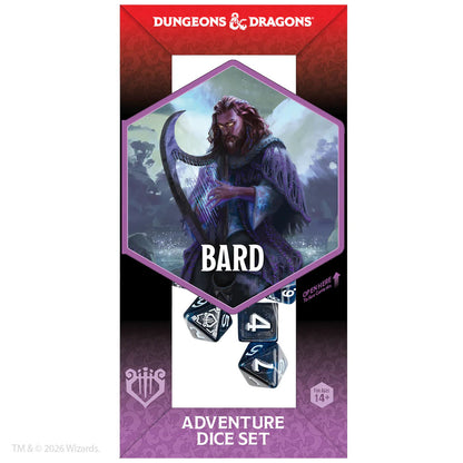 Sirius Dungeons & Dragons Adventure Dice - Bard: Blue / Black Dice