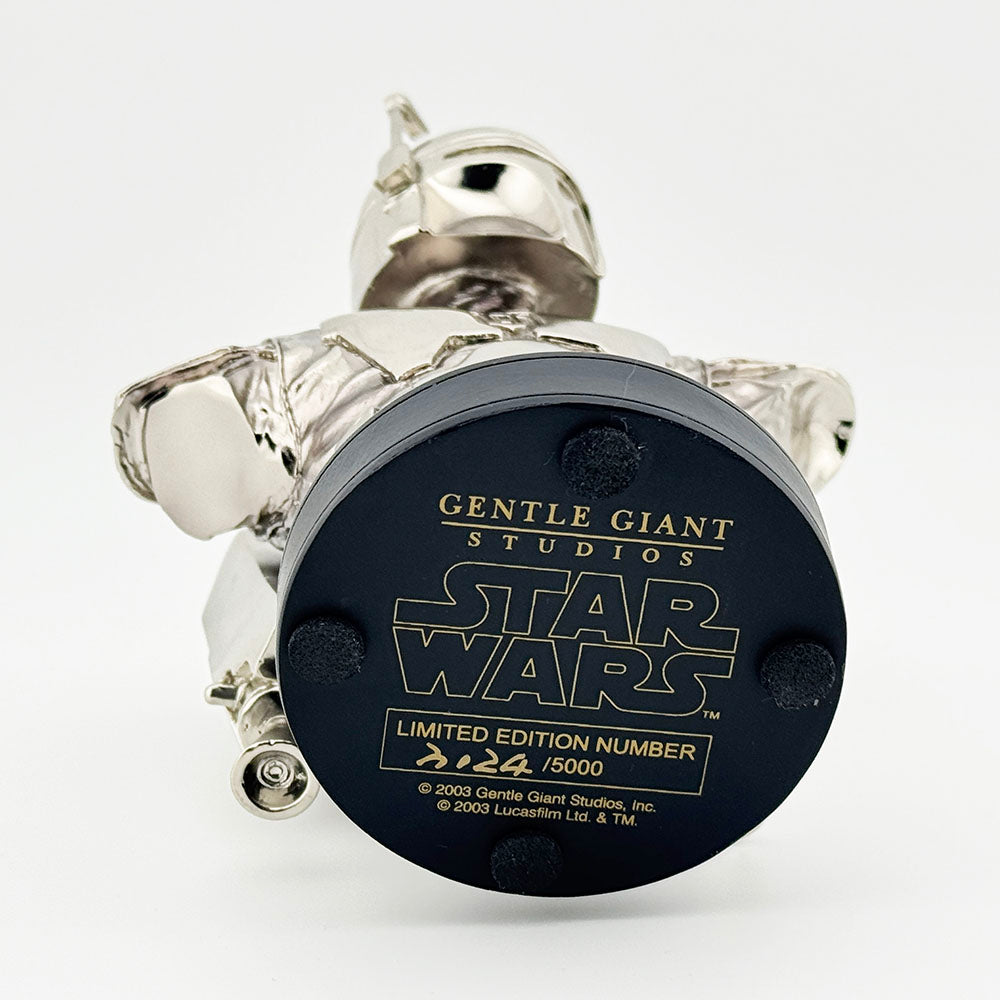 Gentle Giant Star Wars Jango Fett Chrome MBNA Exclusive Mini Bust
