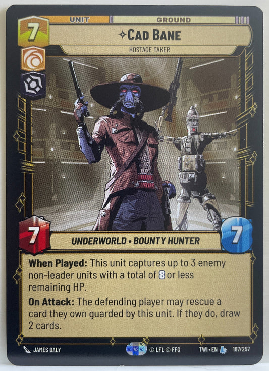 Star Wars Unlimited - Cad Bane - Hostage Taker - Twilight of the Republic (TWI)