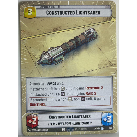 Star Wars Unlimited - Constructed Lightsaber (Hyperspace) - Legends of the Force (LOF)