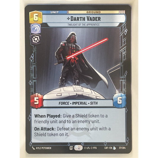 Star Wars Unlimited - Darth Vader - Twilight of the Apprentice - Legends of the Force (LOF)