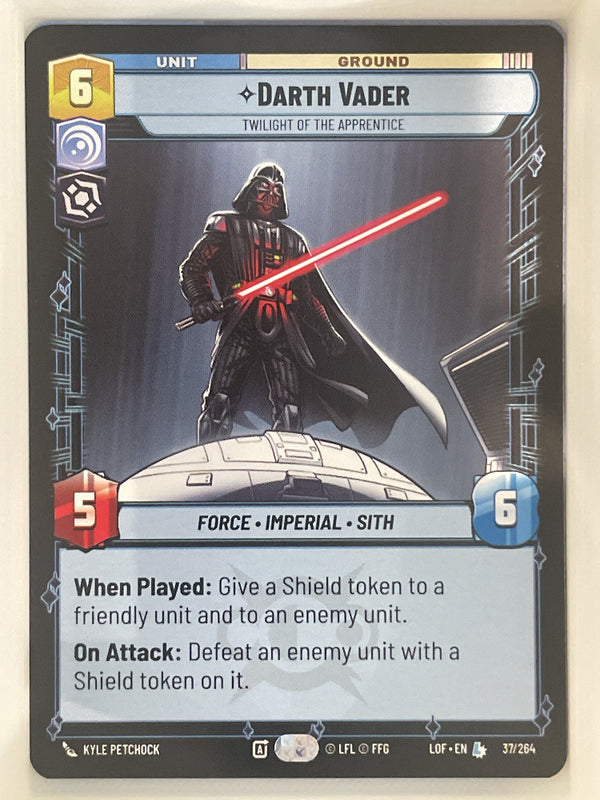 Star Wars Unlimited - Darth Vader - Twilight of the Apprentice - Legends of the Force (LOF)
