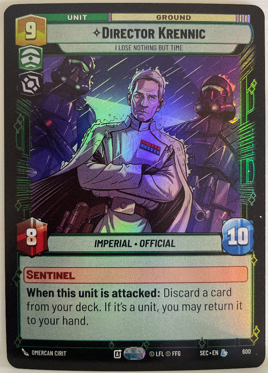 Star Wars Unlimited - Director Krennic - I Lose Nothing But Time (Foil) - Secrets of Power (SEC)
