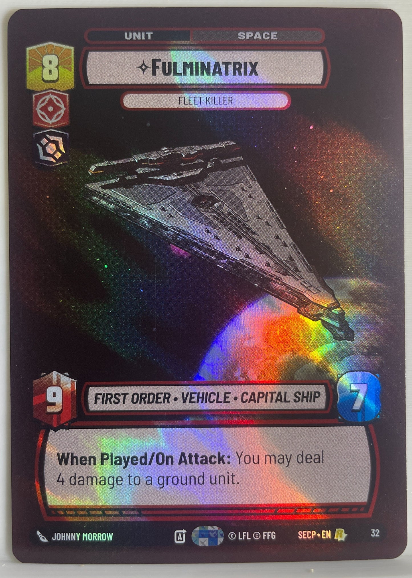 Star Wars Unlimited - Fulminatrix - Fleet Killer (Foil) - Secrets of Power: Weekly Play Promos (SECWPP)
