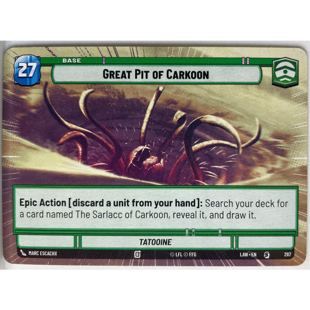 Star Wars Unlimited - Great Pit of Carkoon (Hyperspace) - A Lawless Time (LAW)