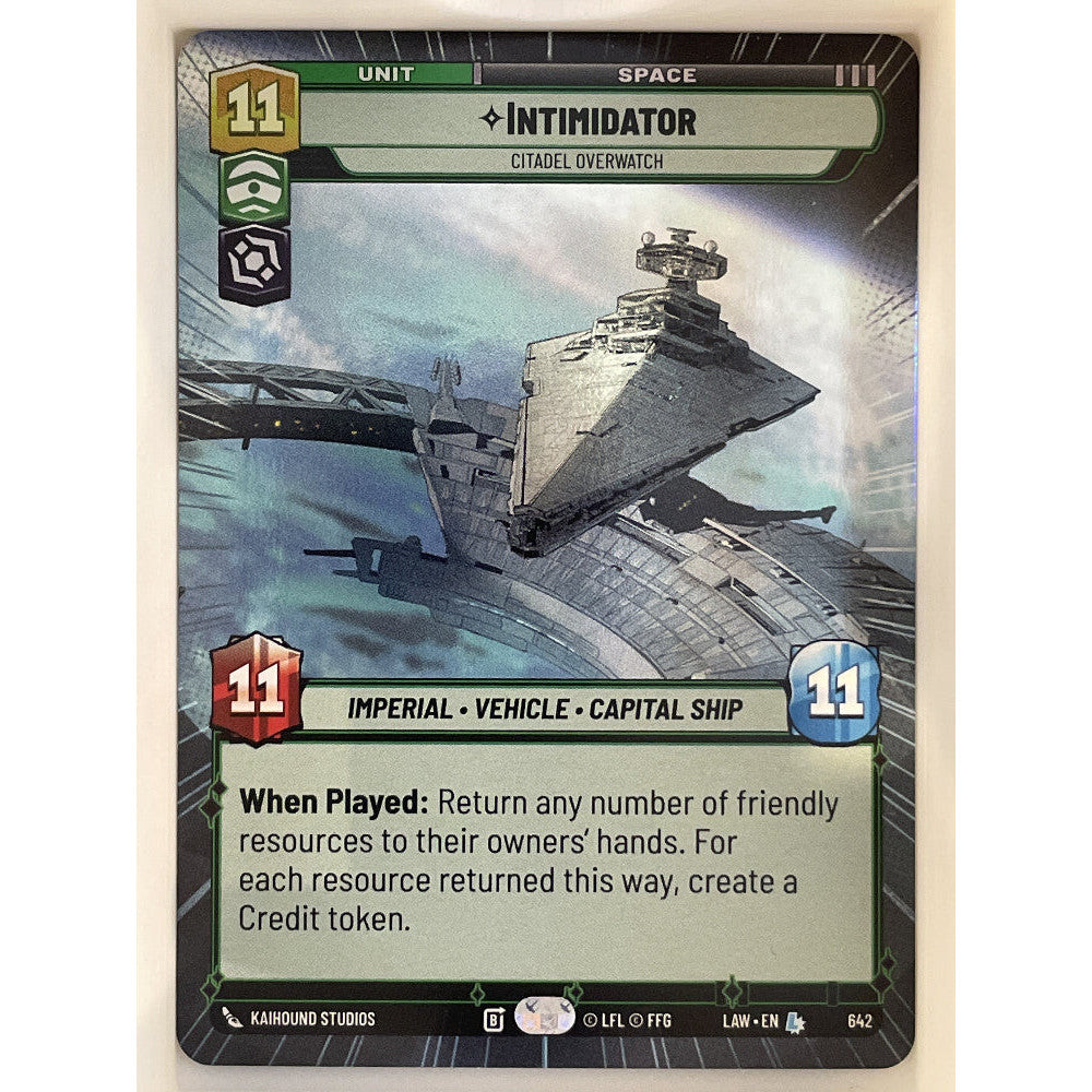Star Wars Unlimited - Intimidator - Citadel Overwatch (Hyperspace Foil) - A Lawless Time (LAW)