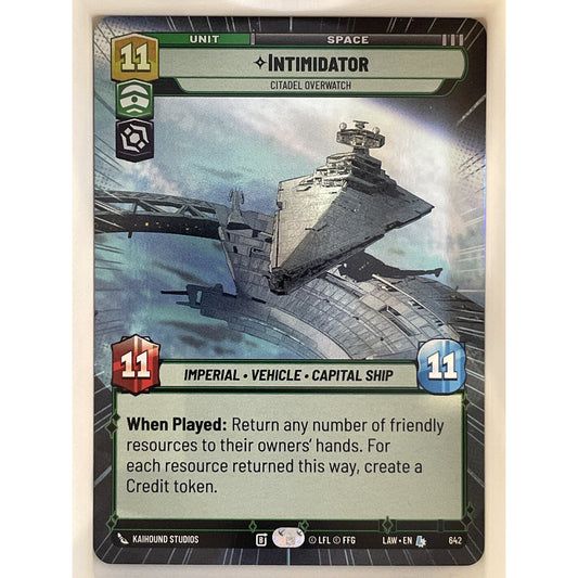 Star Wars Unlimited - Intimidator - Citadel Overwatch (Hyperspace Foil) - A Lawless Time (LAW)