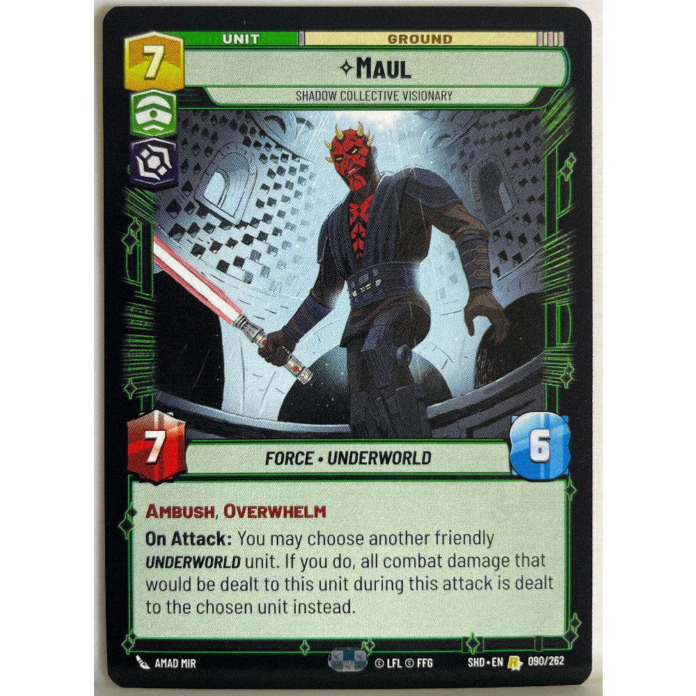 Star Wars Unlimited - Maul - Shadow Collective Visionary - Shadows of the Galaxy (SHD)