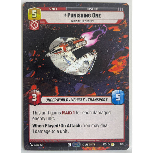 Star Wars Unlimited - Punishing One - Takes No Prisoners (Hyperspace) - Secrets of Power (SEC)