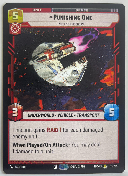 Star Wars Unlimited - Punishing One - Takes No Prisoners - Secrets of Power (SEC)