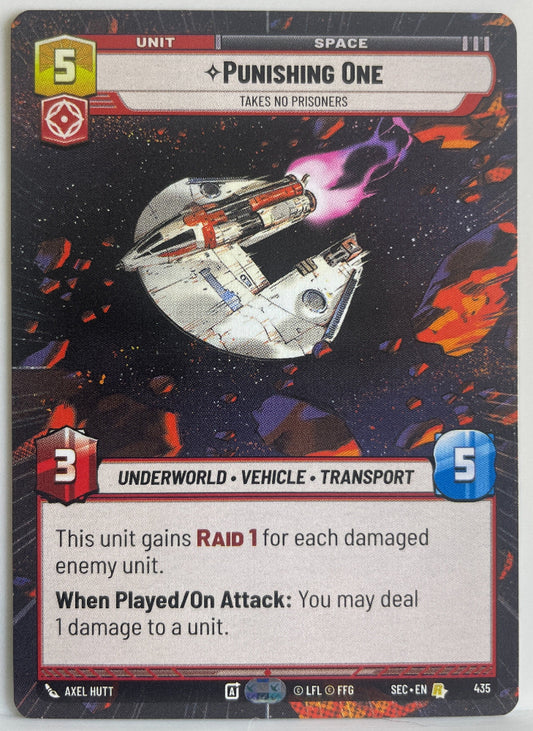 Star Wars Unlimited - Punishing One - Takes No Prisoners (Hyperspace) - Secrets of Power (SEC)