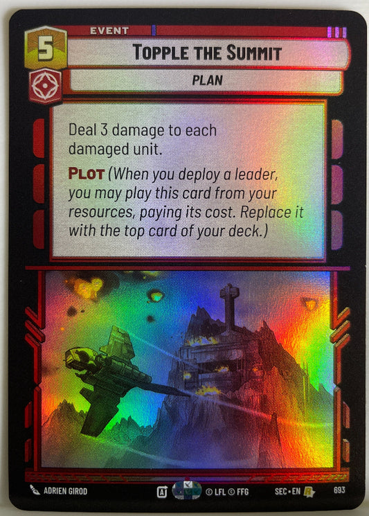 Star Wars Unlimited - Topple the Summit (Foil) - Secrets of Power (SEC)