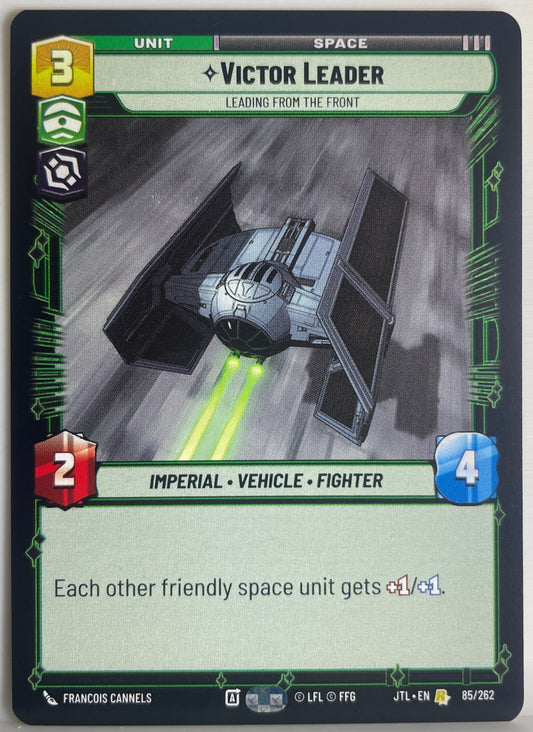Star Wars Unlimited - Victor Leader - Leading from the Front - Jump to Lightspeed (JTL)