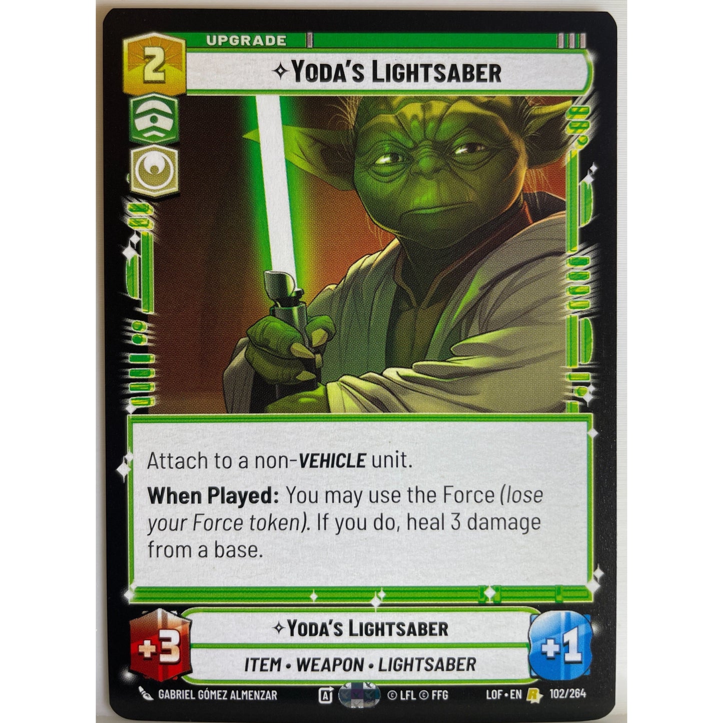 Star Wars Unlimited - Yoda's Lightsaber - Legends of the Force (LOF)