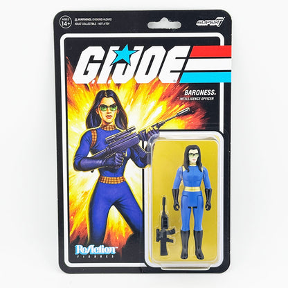 Super7 G.I. Joe Baroness Intelligence Officer Carded ReAction Action Figure