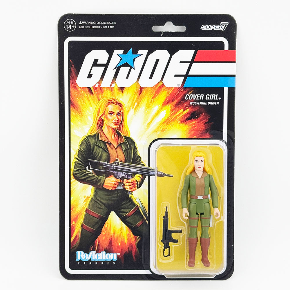 Super7 G.I. Joe Cover Girl Wolverine Driver Carded ReAction Action Figure