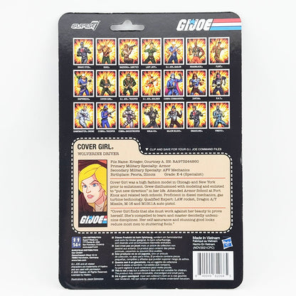 Super7 G.I. Joe Cover Girl Wolverine Driver Carded ReAction Action Figure